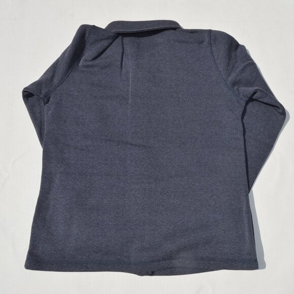 Edwards Womens Sweater Knit Jacket Steel Herringbone Size L (New) - Picture 8 of 9